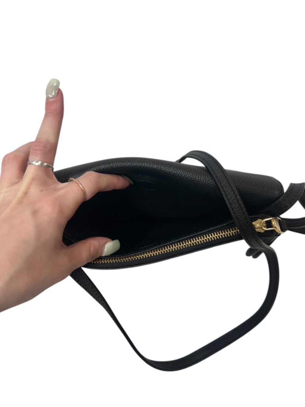 $1440 Louis Vuitton Black Embossed Empreinte Twice Leather Crossbody Bag - Picture 5 of 12